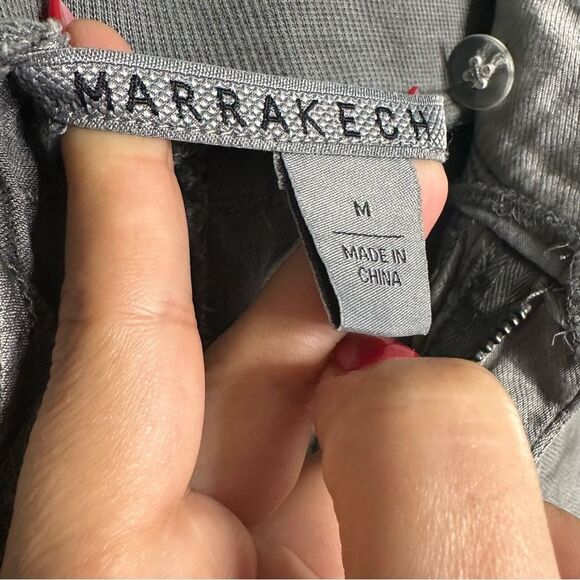 Marrakech Tari Crinkle Cupro Lux Granite Jogger Pants Sz M - Picture 10 of 13